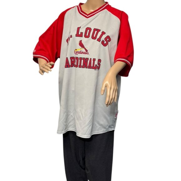 Stitches St. Louis Cardinals Pullover Jersey Short Sleeve MLB Mens Size XL - Picture 7 of 7